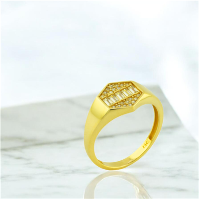 14 Ayar Altın Baget Yüzük  -  F006410