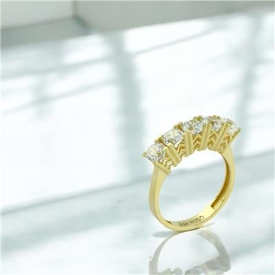 14 Ayar Altın Beştaş Yüzük  -  0202349