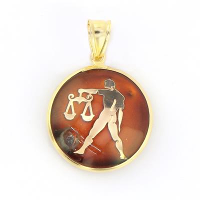 14 Ayar Altın Burç Kolye Ucu  -  0180258