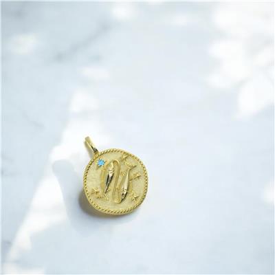 14 Ayar Altın Burç Kolye Ucu  -  0201794