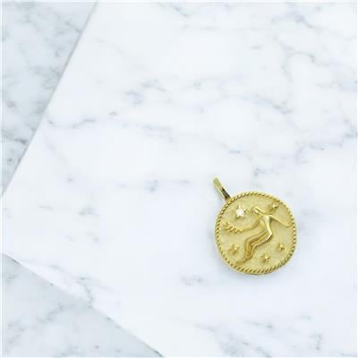 14 Ayar Altın Burç Kolye Ucu  -  0201796