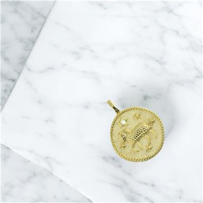 14 Ayar Altın Burç Kolye Ucu  -  0201801