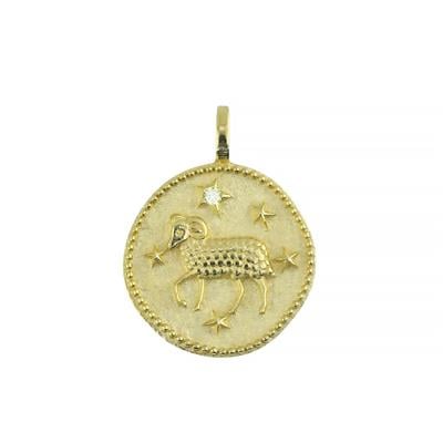 14 Ayar Altın Burç Kolye Ucu  -  0201801