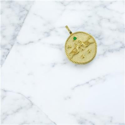 14 Ayar Altın Burç Kolye Ucu  -  0201802