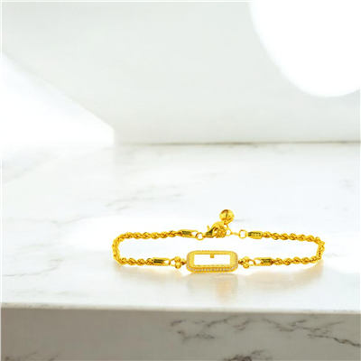 14 Ayar Altın Çerçeve Bileklik  -  F006581