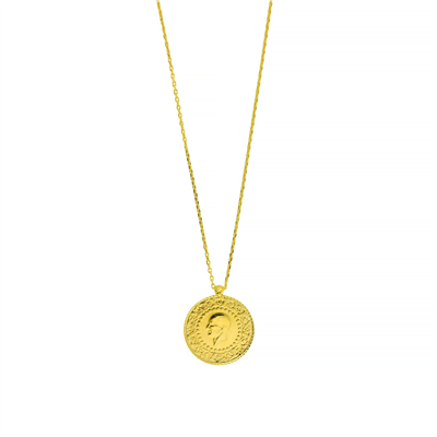 14 Ayar Altın Çeyrekli Kolye  -  0206628