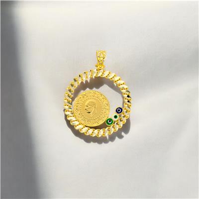 14 Ayar Altın Çeyrekli Kolye Ucu  -  0180759