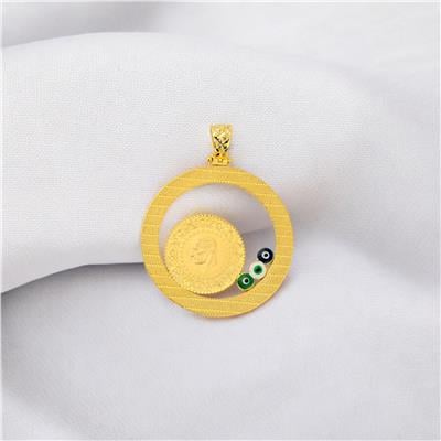 14 Ayar Altın Çeyrekli Kolye Ucu  -  0180760