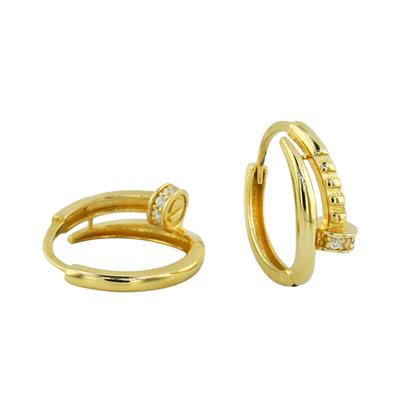 14 Ayar Altın Çivi Küpe  -  0197934