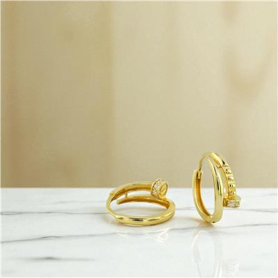 14 Ayar Altın Çivi Küpe  -  0197934