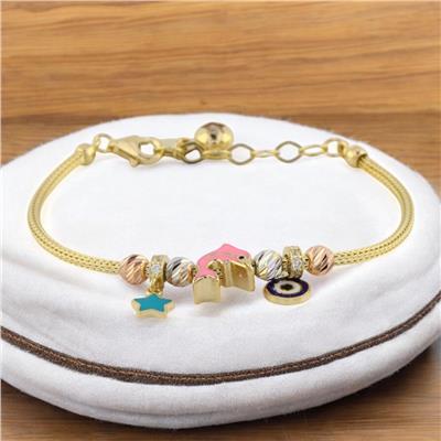 14 Ayar Altın Çocuk Bileklik  -  0187780