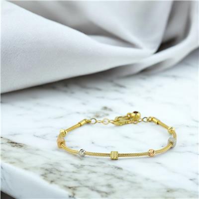 14 Ayar Altın Dorika Bileklik  -  F004574