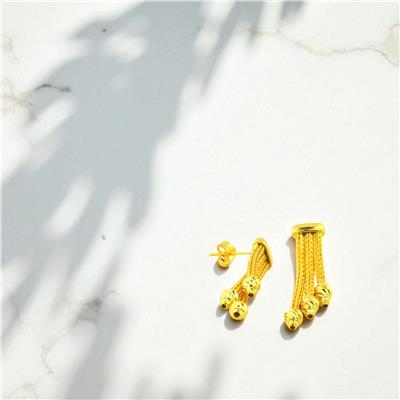 14 Ayar Altın Dorika Küpe  -  0194438