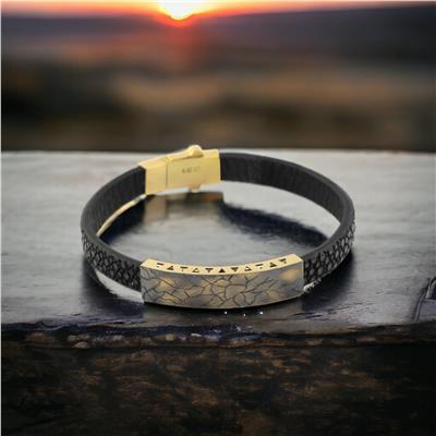 14 Ayar Altın Erkek Bileklik  -  0182131