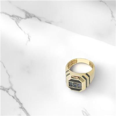 14 Ayar Altın Erkek Yüzük  -  0182109