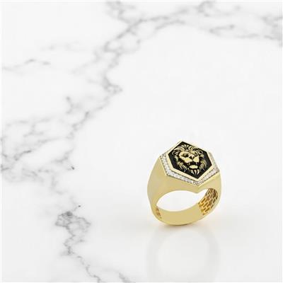 14 Ayar Altın Erkek Yüzük  -  0182110