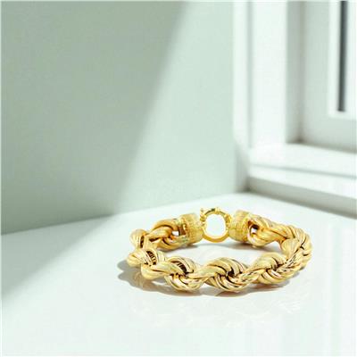 14 Ayar Altın Halat Bileklik  -  0195076