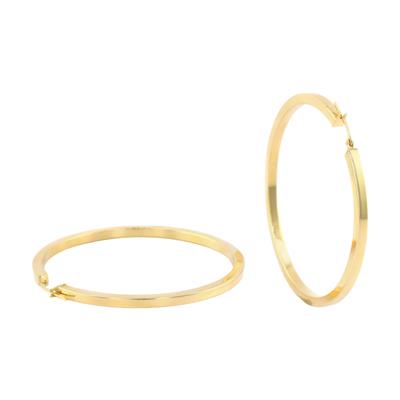 14 Ayar Altın Halka Küpe  -  0180488