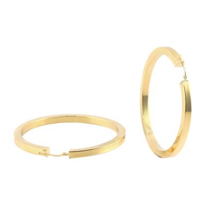 14 Ayar Altın Halka Küpe  -  0180491