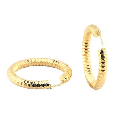 14 Ayar Altın Halka Küpe  -  0180498