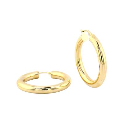 14 Ayar Altın Halka Küpe  -  0184507