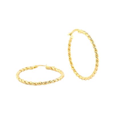 14 Ayar Altın Halka Küpe  -  0184517