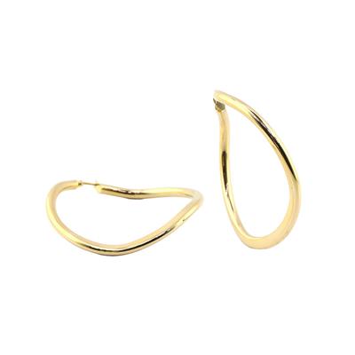 14 Ayar Altın Halka Küpe  -  0184542