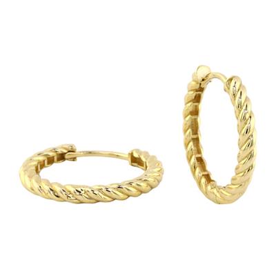 14 Ayar Altın Halka Küpe  -  0187843