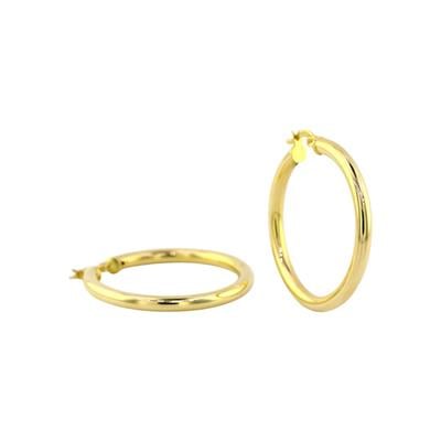 14 Ayar Altın Halka Küpe  -  0191201