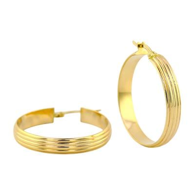 14 Ayar Altın Halka Küpe  -  0191535