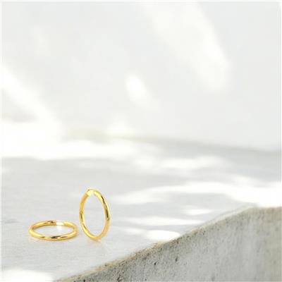 14 Ayar Altın Halka Küpe  -  0191545