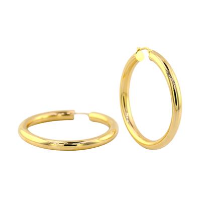 14 Ayar Altın Halka Küpe  -  0191545