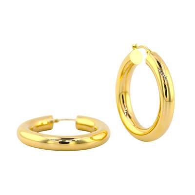 14 Ayar Altın Halka Küpe  -  0191592