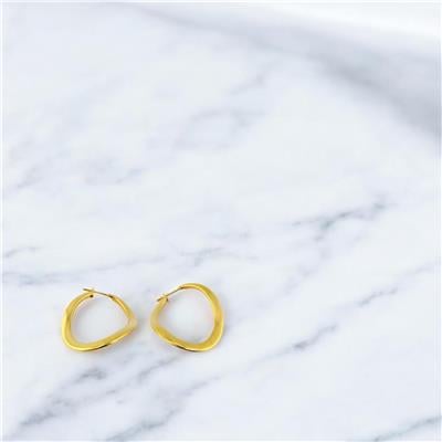 14 Ayar Altın Halka Küpe  -  0192592