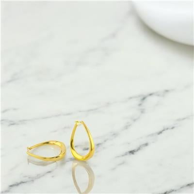 14 Ayar Altın Halka Küpe  -  0192593