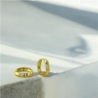 14 Ayar Altın Halka Küpe  -  0193030