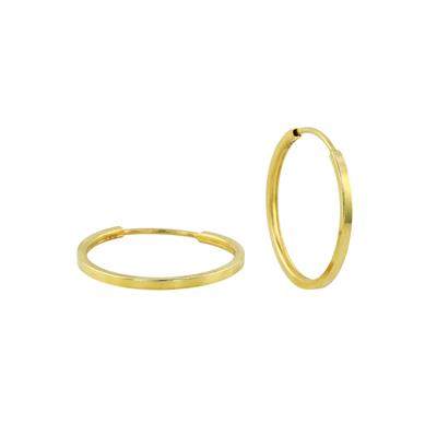 14 Ayar Altın Halka Küpe  -  0197951