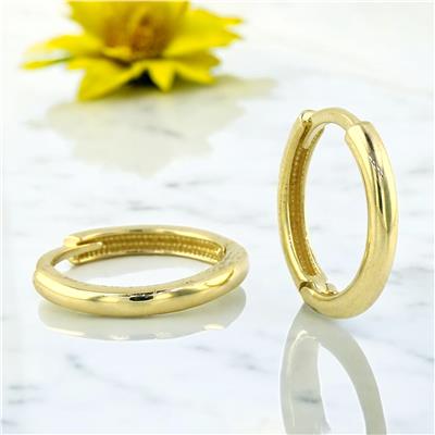 14 Ayar Altın Halka Küpe  -  0201098