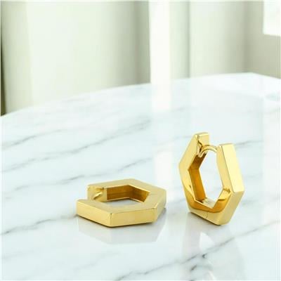 14 Ayar Altın Halka Küpe  -  0204334