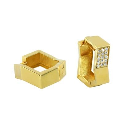 14 Ayar Altın Halka Küpe  -  0204340