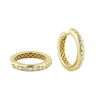 14 Ayar Altın Halka Küpe  -  0205184