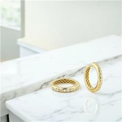 14 Ayar Altın Halka Küpe  -  0205184