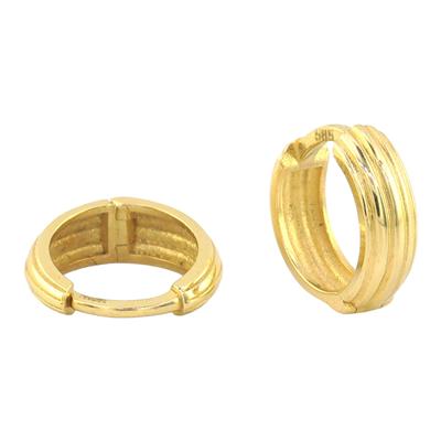 14 Ayar Altın Halka Küpe  -  F001691