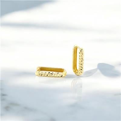 14 Ayar Altın Halka Küpe  -  F003887