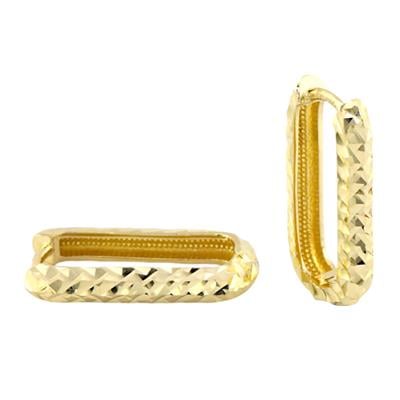 14 Ayar Altın Halka Küpe  -  F003887