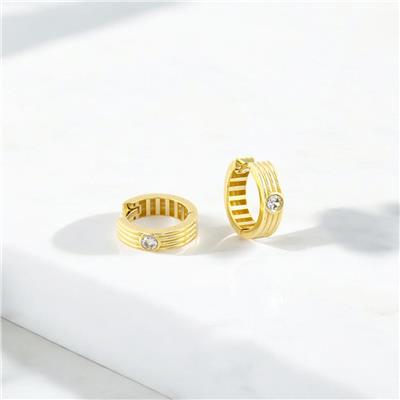 14 Ayar Altın Halka Küpe  -  F003894