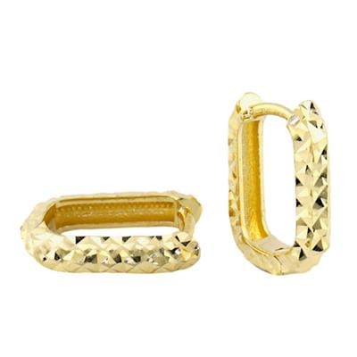 14 Ayar Altın Halka Küpe  -  F003901