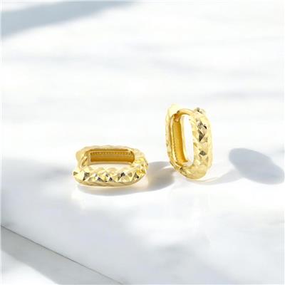 14 Ayar Altın Halka Küpe  -  F003905