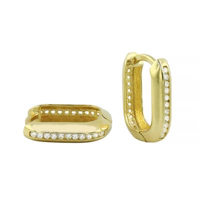 14 Ayar Altın Halka Küpe  -  F004833