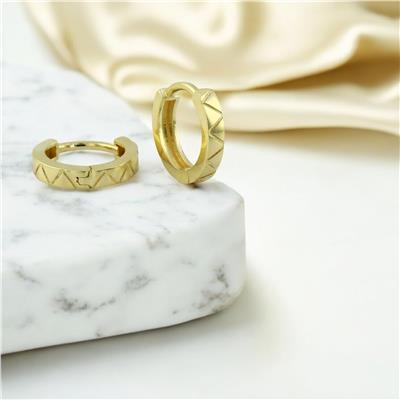 14 Ayar Altın Halka Küpe  -  F004834